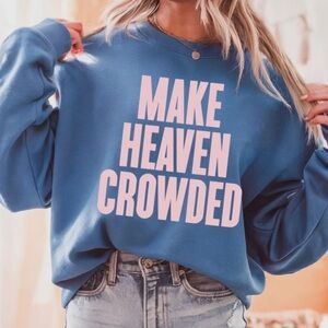Blue Graphic Women's Sweater